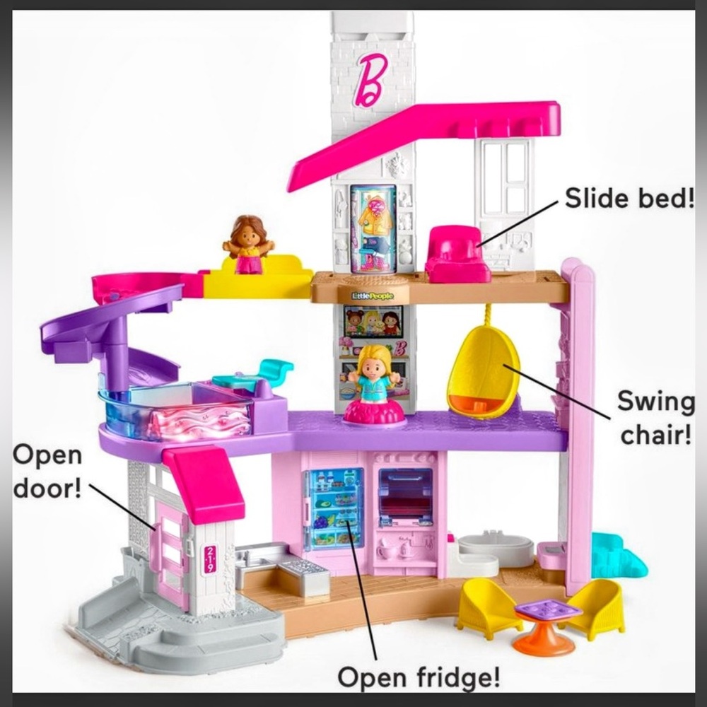 Fisher-Price Little People Interactive Barbie Dreamhouse -No People Included